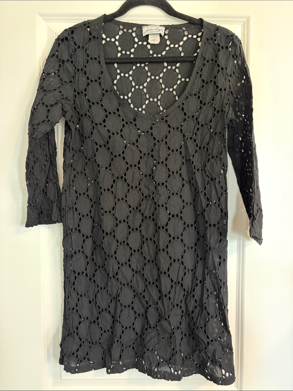 Jordan Taylor Black Eyelet Swimsuit Cover Up